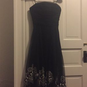 Black Toole and lace dress